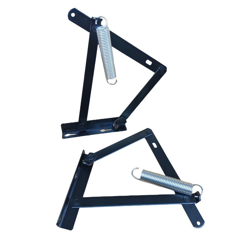 Furniture Hardware For Bed - Triangle spring hinge, simple sofa bed