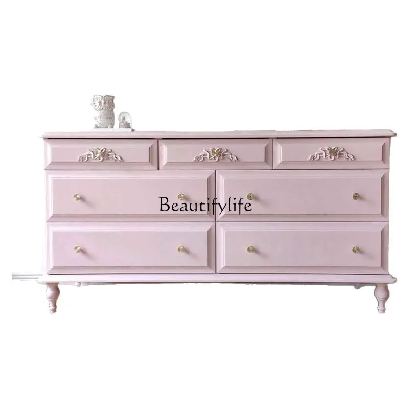 Z. A. Furniture - Z.Solid wood carving flower porch TV