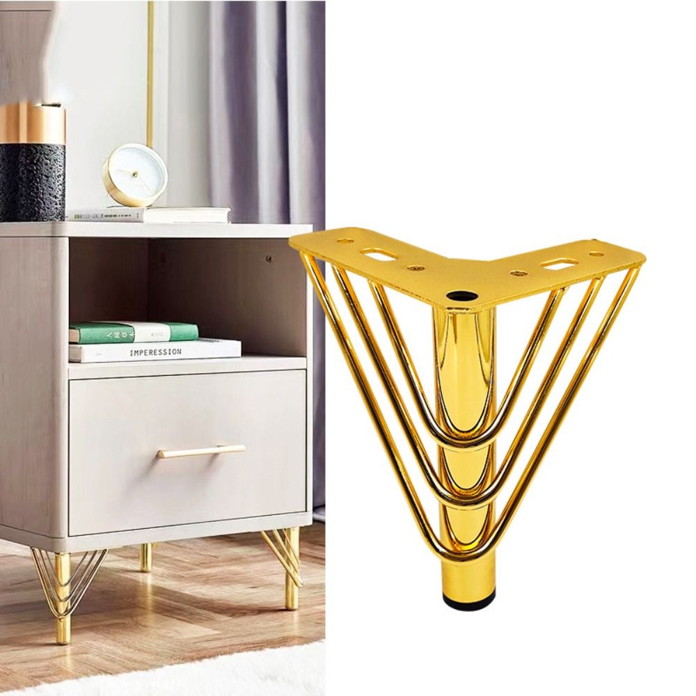 Furniture Hardware Material - Golden Color Furniture Legs Thickened Design
