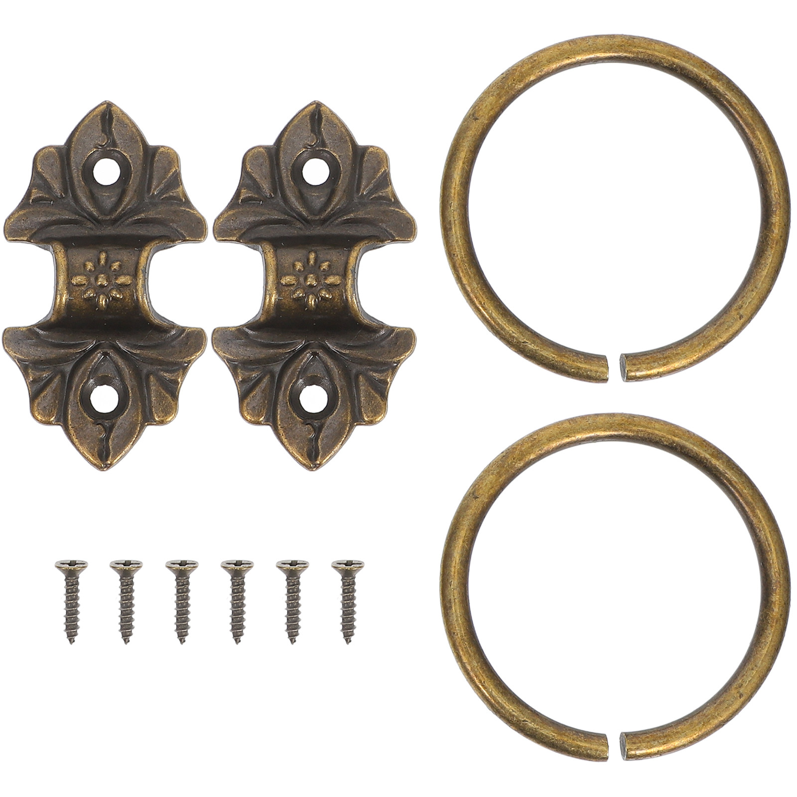2Pcs Vintage Style Round Ring  - Vintage Furniture Hardware Replacement recension och pris