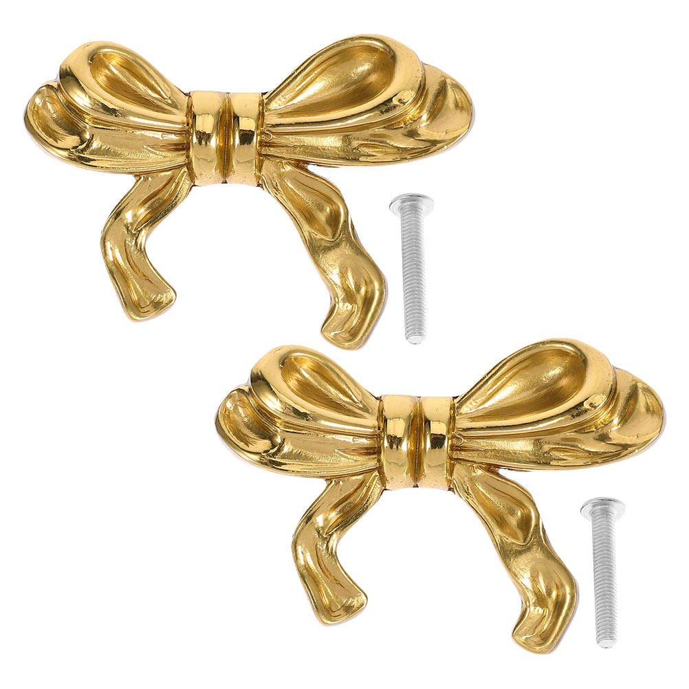 2Pcs Brass Bowknot Cabinet Han - Vintage Furniture Hardware Replacement recension och pris