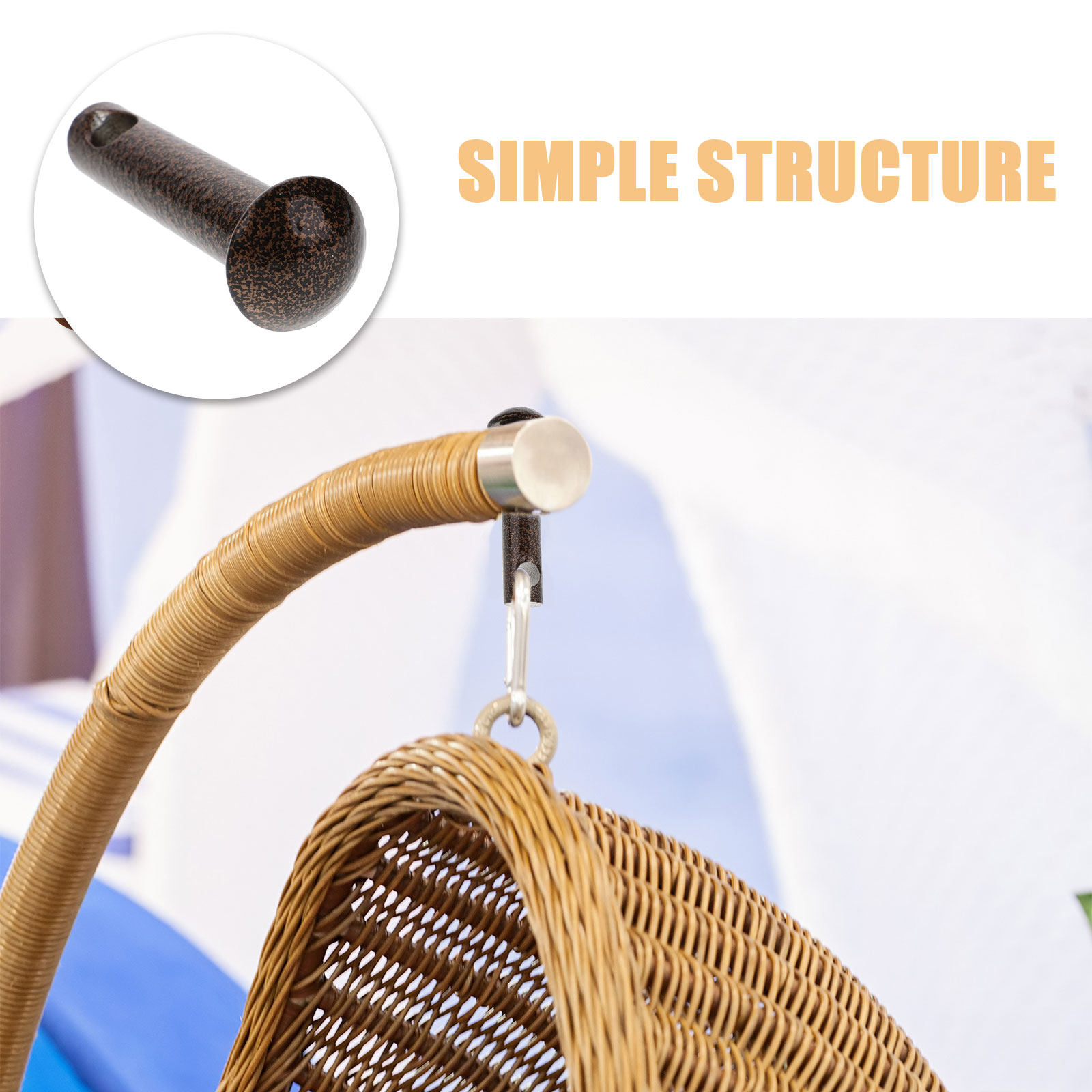 2Pcs Hammock Chair Pin Plug He - Furniture Hardware recension och pris