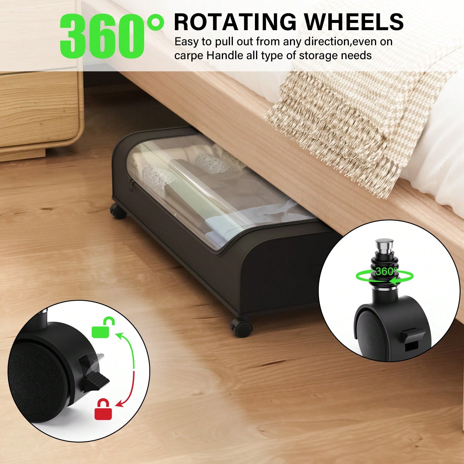 Underbed Storage Organizer Wit - Furniture Hardware For Bed recension och pris