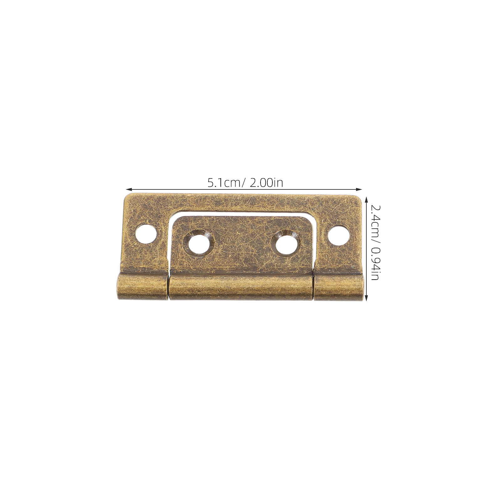 12Pcs Brass Iron Hinges Thicke - Vintage Furniture Hardware Replacement recension och pris