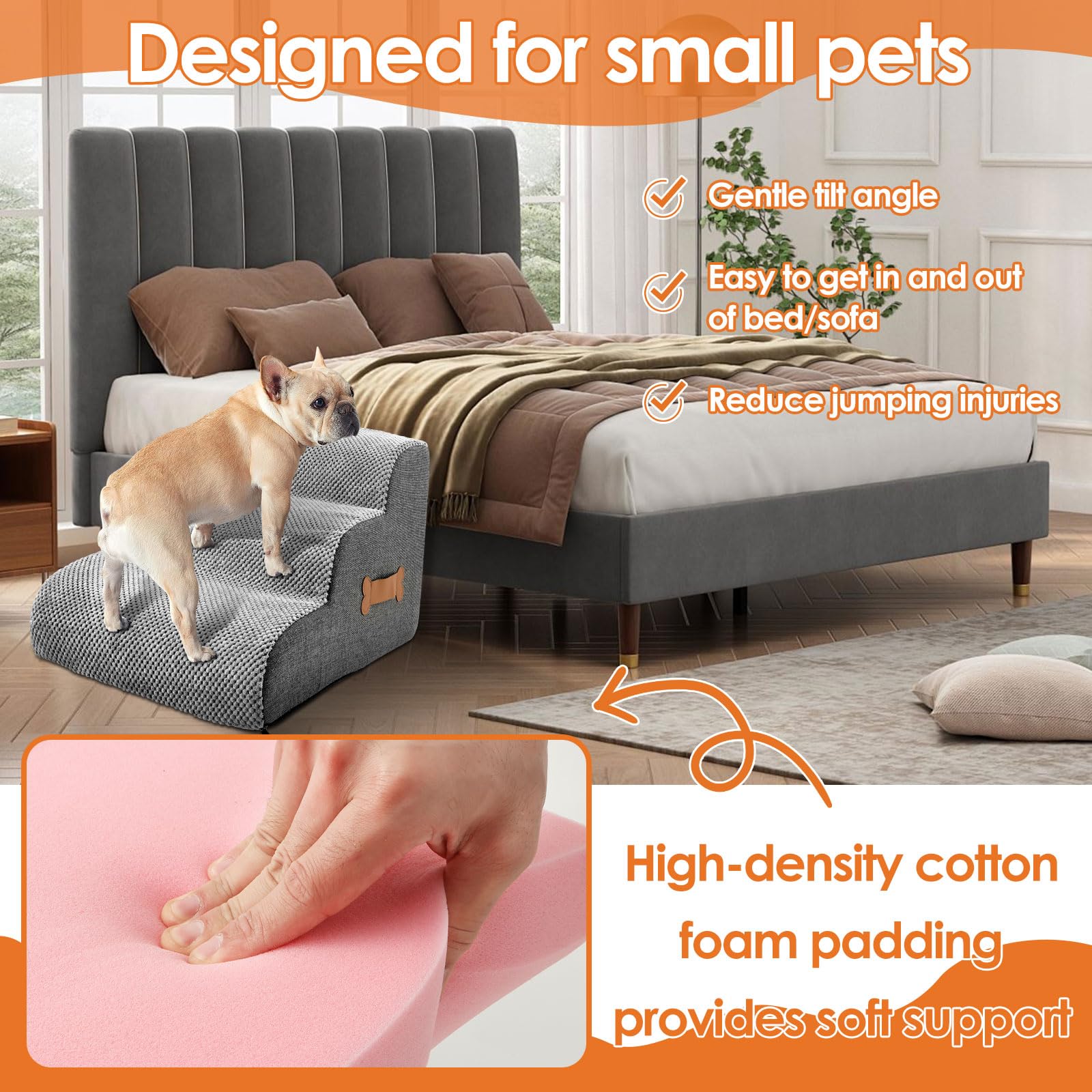 Ladder Puppys Stairs Pets Bone - Furniture Hardware For Bed recension och pris